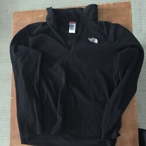 Black North Face gently worn but no stains M